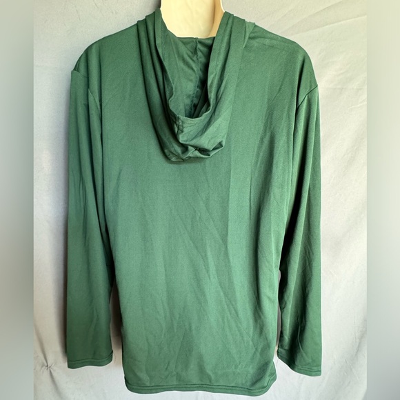 👕 NWT Men Hoodie Shirt UPF 50+ Long Sleeve Work Sports Fishing Lightweight Green - Picture 2 of 7
